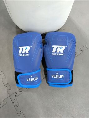 Top Rank x Venum Blue Boxing Gloves